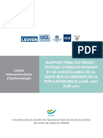 Ancheta Nationala de Sanatate Orodentara 2009-10 Belgia Rapport