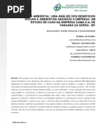 Artigo - XI CNEG - Gestão Ambiental_uma Análise Dos Benefícios Sociais e Ambientais Gerados à Empresa