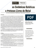 Restaurações Cerâmicas Livres de Metal