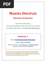 Summary - Forming Intentional Disciples
