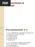 Environment & Market Pre-Assessment