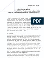 Hospitalisierte Lust (2) - Institution Psychiatrie: Psychiatrisierte Sexualität