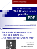 PN-1 Konsep Umum Penelitian