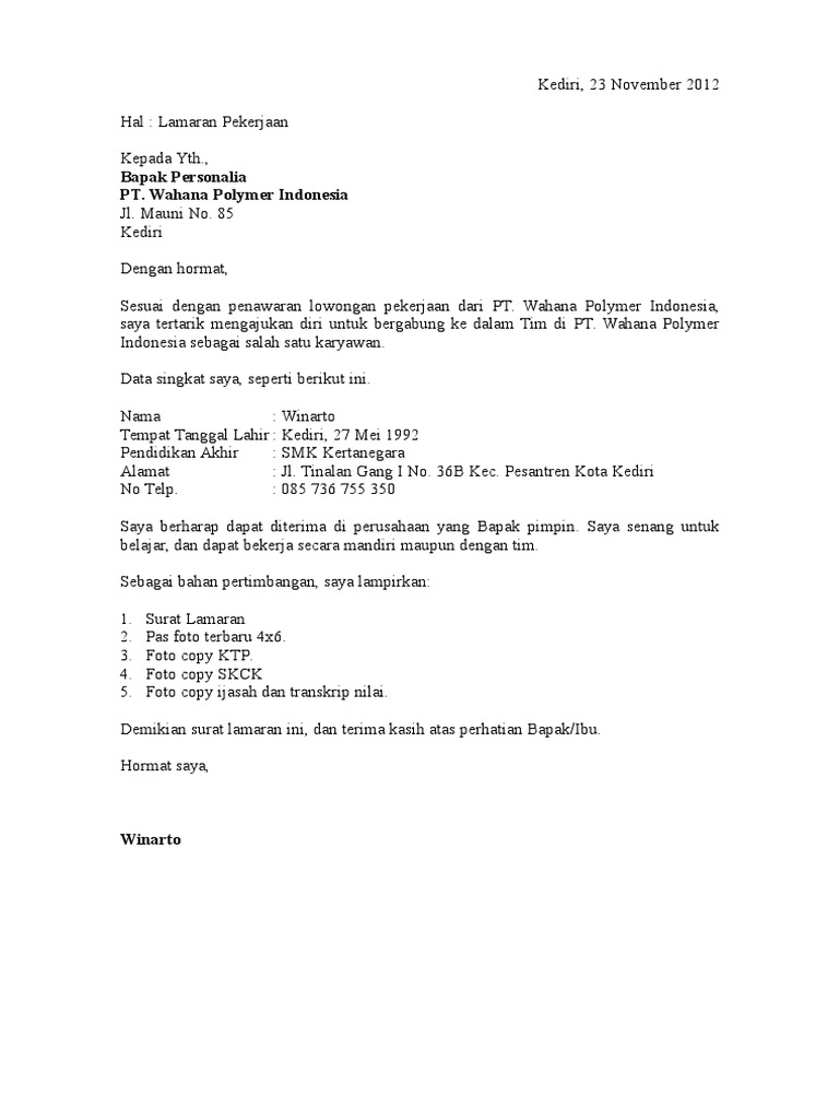 Contoh surat lamaran kerja pt wahana Abal aban abang abangan abangga abangmu abangnya abar abaran abas abasiah abatoar abau abbreviata abc abdas abdi abdikasi abdomen abdominal abdu abductee abduh abduksi abduktor abdul abdullah abdurrahman abe abece abel abelmaschus abelmoschus aben aberasi.