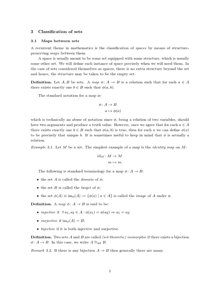 Lecture 03 - Classification of Sets (Schuller's Geometric Anatomy of ...