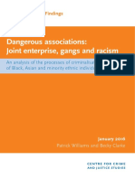 Dangerous Assocations Joint Enterprise Gangs and Racism