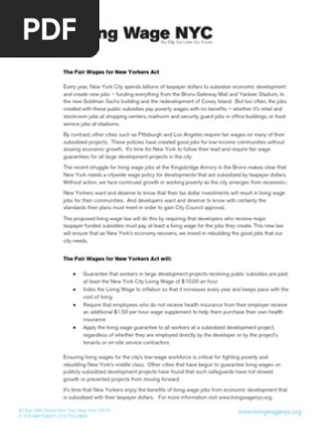One Pager 