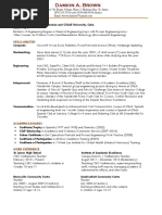 Damion Brown Resume