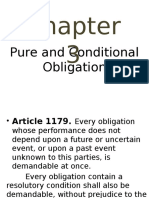Pure and Conditional Obligation