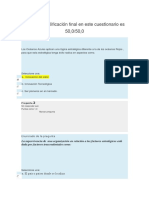 Quiz 3 Gerencia Estrategica Su Calificación Final en Este Cuestionario Es 50 de 50