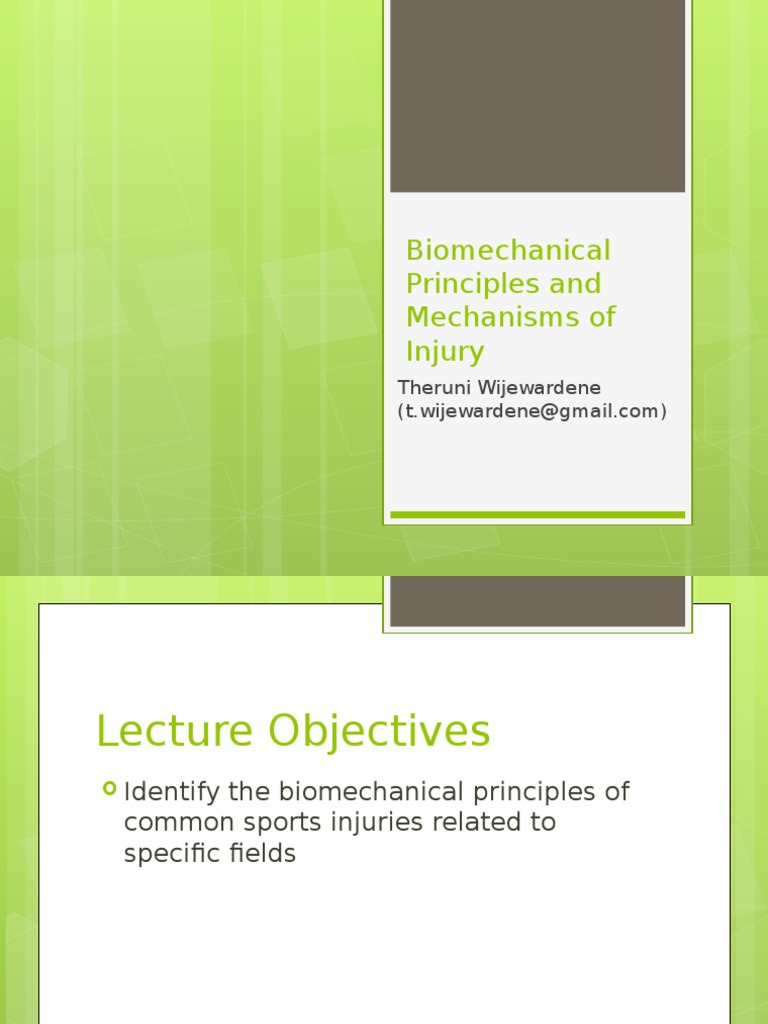 Biomechanics of Sports Injuries Explained | PDF | Knee | Foot