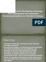 Emergence of Corporate Environmentalism Marketing Strategies