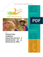 Produccion Comercializacion Industrializacion e Innovacion de La Quinua Word