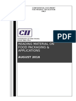 Reading Material For CII Workshop On Food Packaging 3 Aug 16