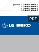 LG-BKE 5465D 5565D 5705D 5805D Kullanım Kılavuzu