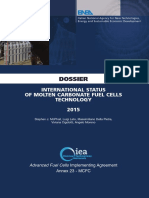 International Status of Molten Carbonate Fuel Celles 2015