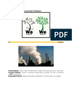Study Notes On Environment Pollution: of & Hydrocarbons