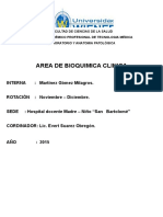 Bioquímica clínica en hospital docente