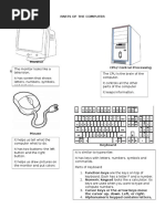 Labeled Keyboard and Mouse Parts Guide | PDF