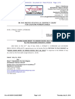 Recorded 16-MC-49 U.S. District Court Chapter 11 SHOW CUASE BRIEF To ORDER DATED JULY 20, 2016 by Judge Edward G. Smith Filed On July 21, 2016