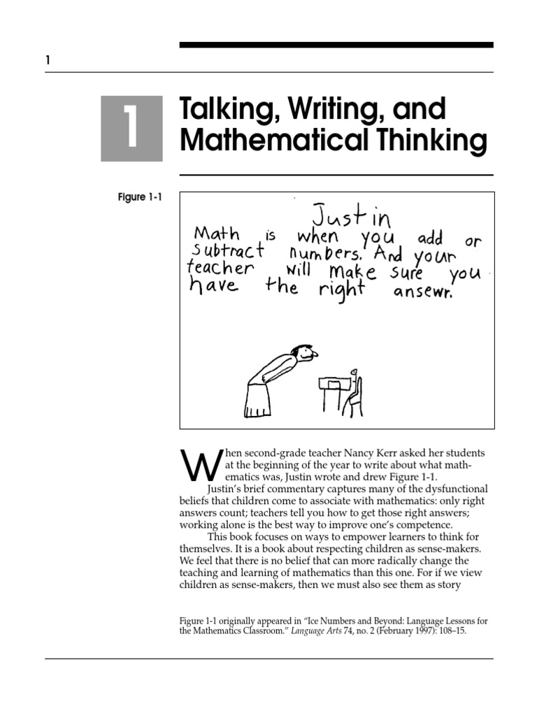 Chap 01 | PDF | Thought | Teaching Mathematics