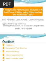 Aerodynamic Performance Analysis of A Non Planar C-Wing Using Experimental and Numerical Tools