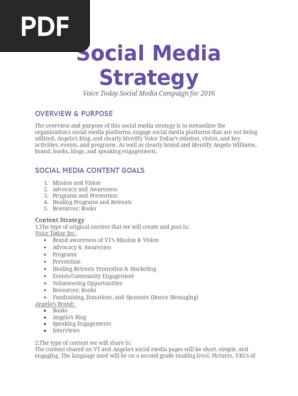 social media strategy