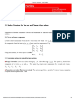 Continuum Mechanics - Index Notation