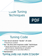 Code Tuning Techniques