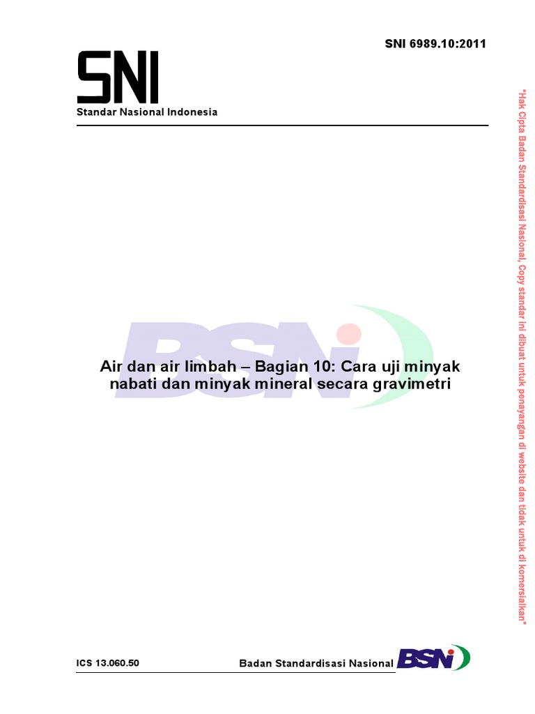 SNI 6989.10-2011 - Minyak Dan Lemak | PDF