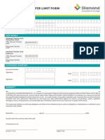 InterBank Transfer Limit Form Corporate