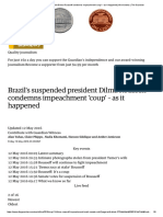 Brazil's Suspended President Dilma Rousseff Condemns Impeachment 'Coup' - As It Happened - World News - The Guardian p2