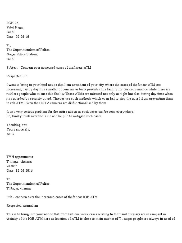 Overdrawn account letter to customers image