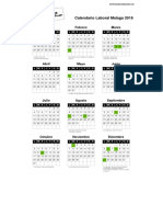 Calendario Laboral Malaga 2016 PDF