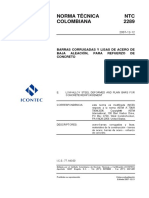 NTC 2289 BARRAS CORRUGADAS Y LISAS DE ACERO DE BAJA ALEACIÓN, PARA REFUERZO DE CONCRETO.pdf