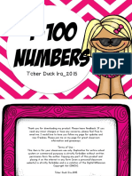 1-100 Numbers PDF