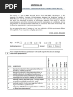 Questionnaire For FYP  SYED ADEEL TIRMIZI