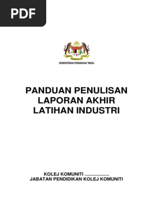 Panduan Penulisan Laporan Akhir Latihan Industri Pdf