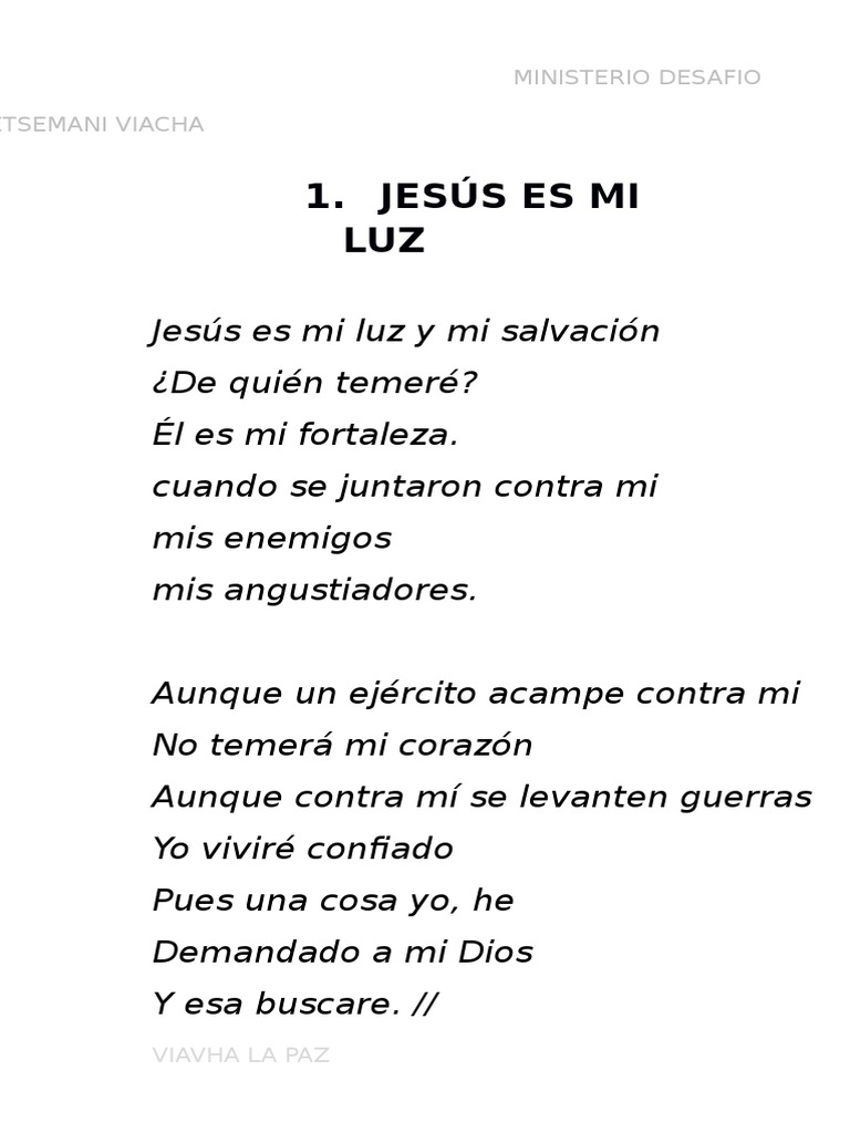 Imprimir Alabanzas | PDF | Cristo (título) | Amor