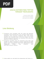 Download Analisa Sentimen Pada Twitter Terhadap Transjakarta by Sylviana Azizah SN318948812 doc pdf