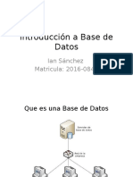 Introducción a Base de Datos