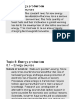 Topic 8.1 - Energy Sources