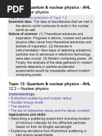 Topic 12.2 - Nuclear Physics - AHL