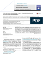 Pilot Scale Conversion of Wheat Straw to Ethanol via Simultaneous Saccharification and Fermentation (Saha 2015)