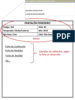 Ejemplo de Ficha Técnica para 1° Año