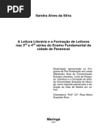 A Leitura Literária Na Formação Do Leitor Ensino Fundamental