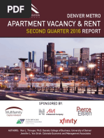 2016 Q2 Denver Metro Area Vacancy and Apartment Rent Report