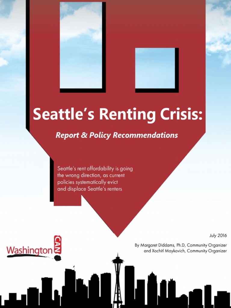 Seattles Renting Crisis WCAN PDF Affordable Housing Section 8