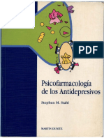 Psicofarmacología de Los Antideprevisos. Stephen Stahl.