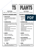 Plants & Gardening Handout